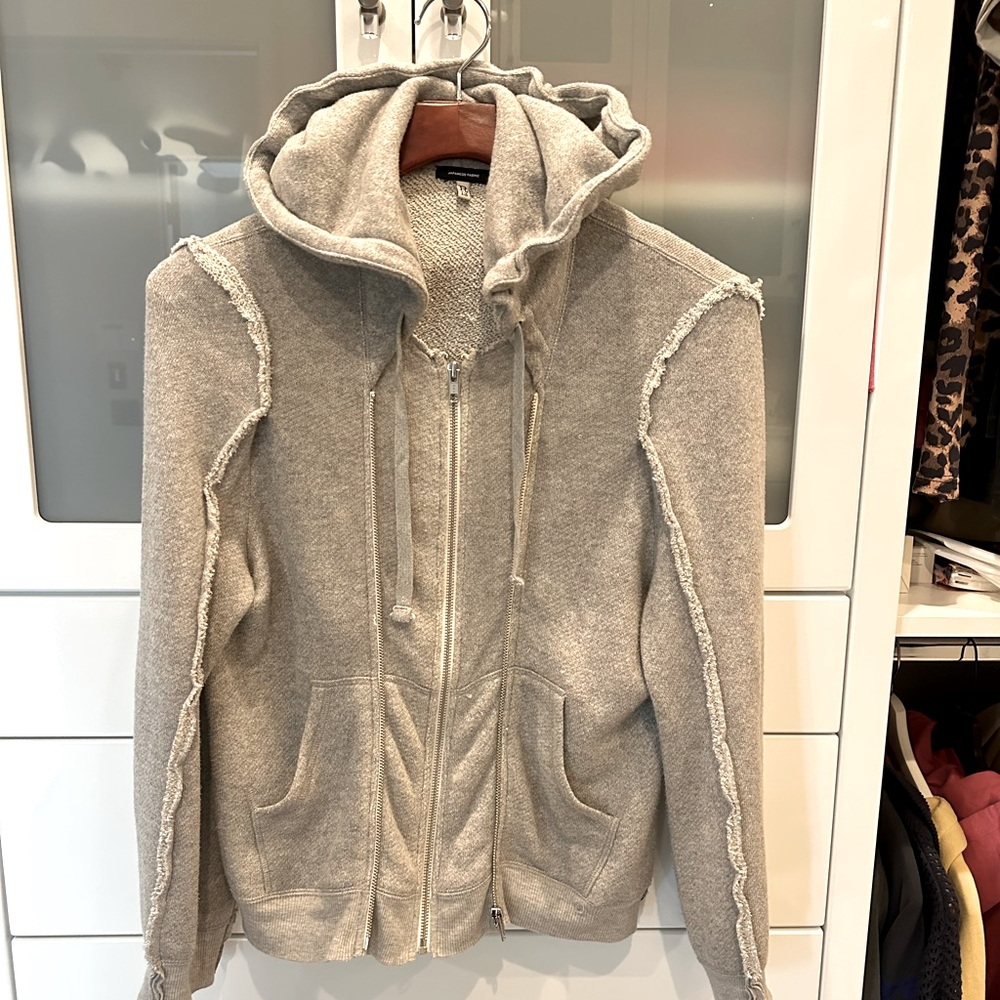 R13 Flat Sleeve Double Zip Hoodie - Picture 4 of 8
